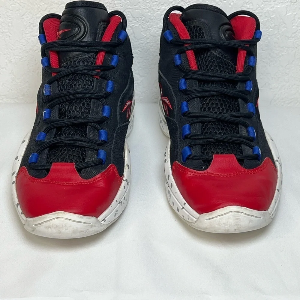 Reebok Black and Red High-Top Sneakers